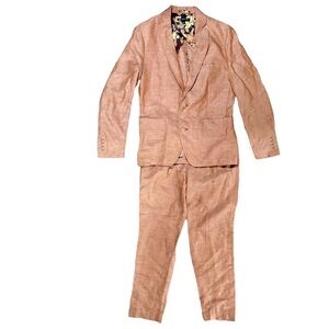 INC International Concepts Men’s Chambray Slim Fit Blazer & Tapered Pant Set